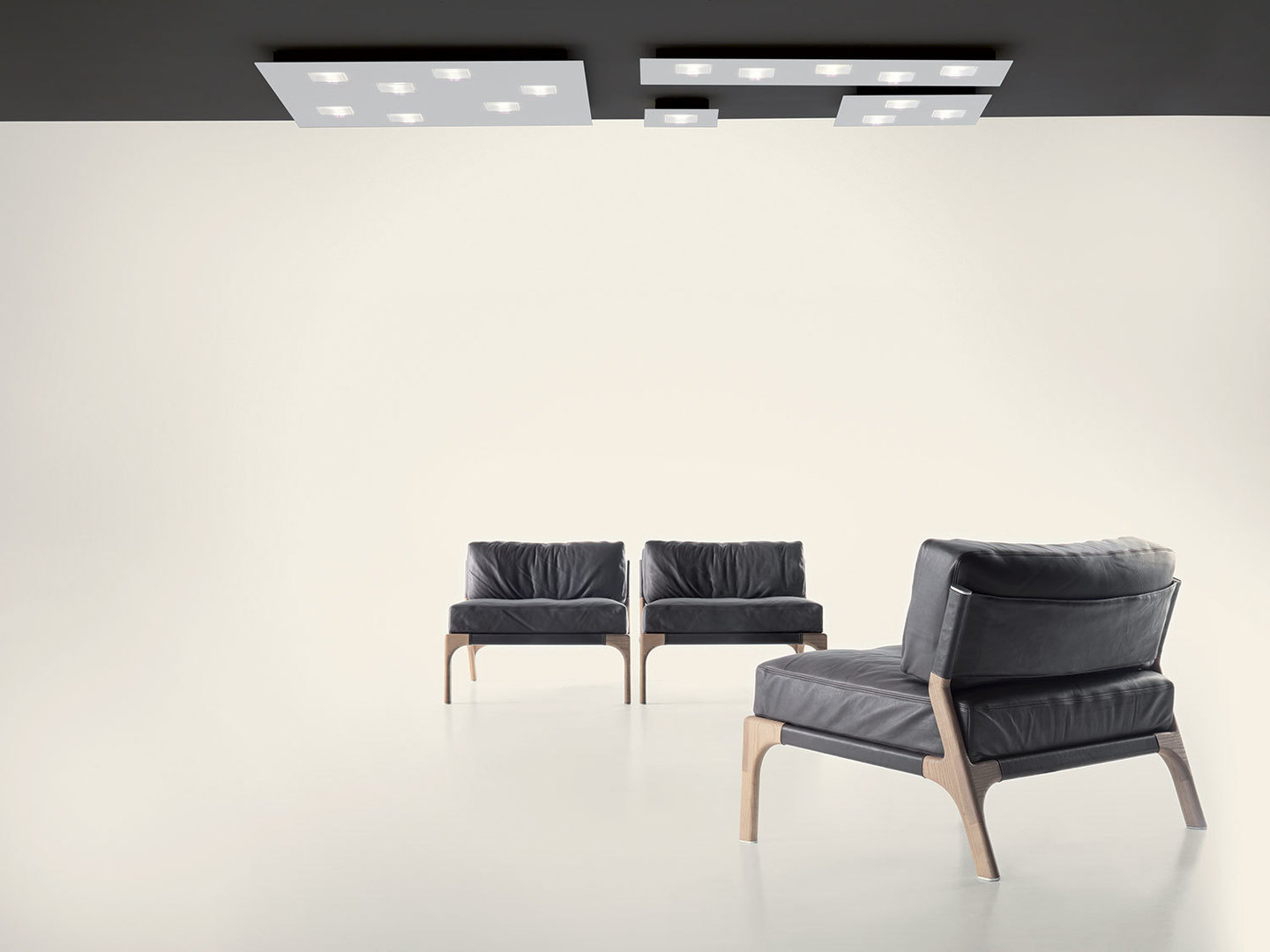 Förhandsvisning Hängande lampa Fabbian Quarter F38 5W 59,5x59,5cm - Vit - F38 A03 01 Hängande lampa Fabbian Quarter F38 5W 59,5x59,5cm - Vit - F38 A03 01