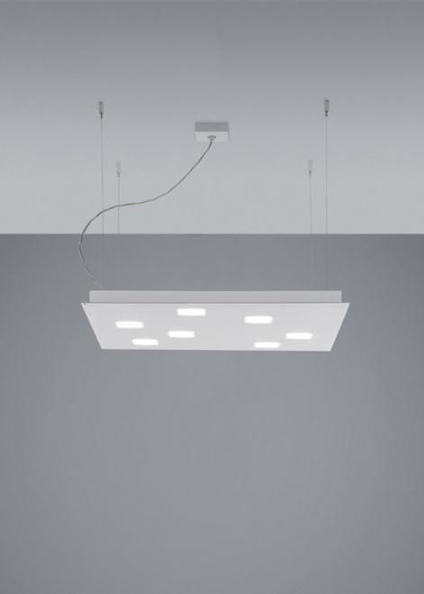 Kontrollera Hängande lampa Fabbian Quarter F38 5W 59,5x59,5cm - Vit - F38 A03 01 Hängande lampa Fabbian Quarter F38 5W 59,5x59,5cm - Vit - F38 A03 01