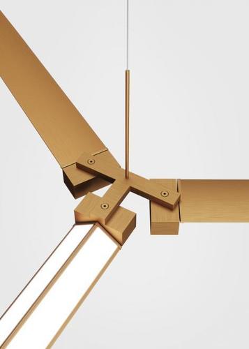 Kontrollera Fabbian Pivot F39 Tillbehör Trippelkoppling - Brons - F39 Z03 76