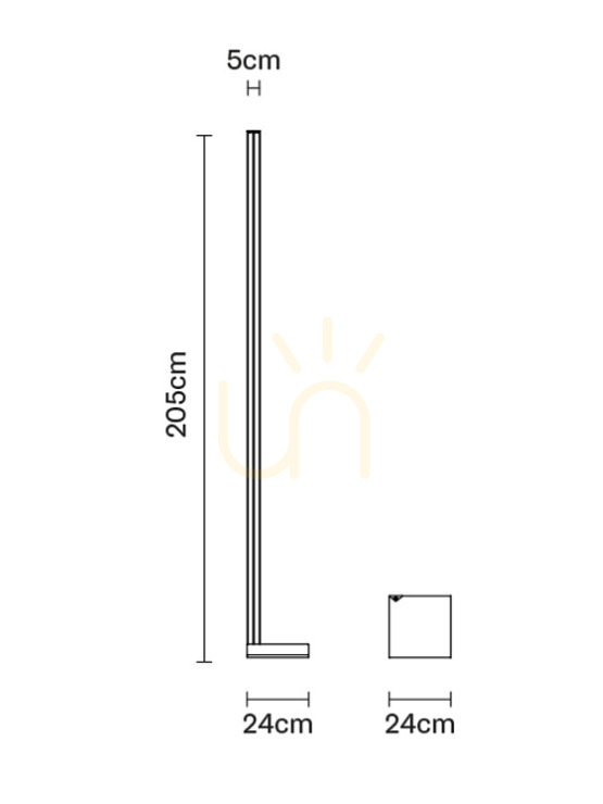Display Fabbian Pivot F39 90W 2700K golvlampor - antracit - F39 C02 21 Fabbian Pivot F39 90W 2700K golvlampor - antracit - F39 C02 21
