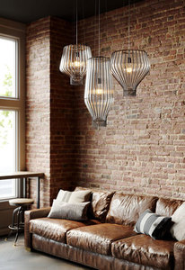 Hängande lampa Fabbian Saya F47 22W 40cm - Krom och transparent - F47 A11 00 small 2