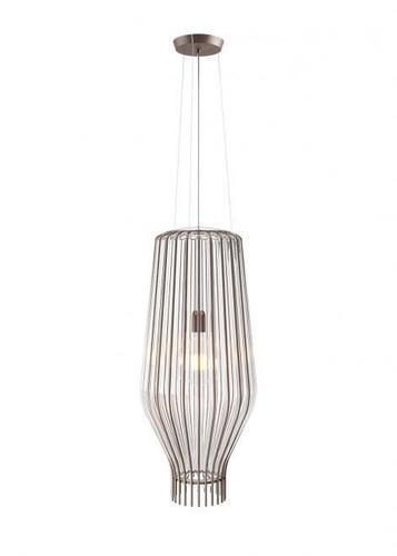 Kontrollera Hängande lampa Fabbian Saya F47 22W 31cm - Brun och transparent - F47 A18 00
