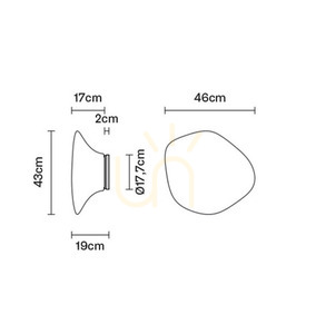 Vägglampa Fabbian Lumi F07 43cm - F07 G19 01 small 2