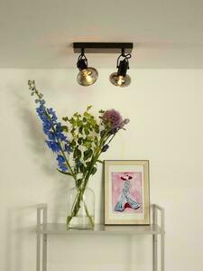 Spotlights Lucide MADEE svart glas 2xE14 17993/02/30 small 2