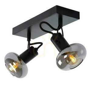 Spotlights Lucide MADEE svart glas 2xE14 17993/02/30 small 3