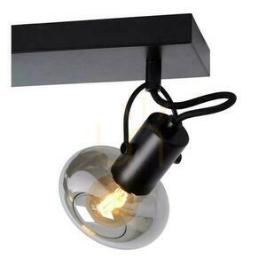 Spotlights Lucide MADEE svart glas 2xE14 17993/02/30 small 5