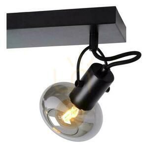 Taklampa med spotar Lucide MADEE 17993/03/30 3xE14 svart, rökglasskärmar, 38 cm small 4