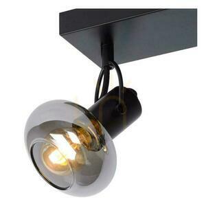Taklampa med spotar Lucide MADEE 17993/03/30 3xE14 svart, rökglasskärmar, 38 cm small 5