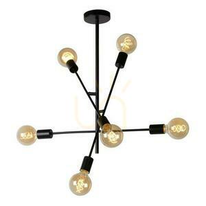 Plafond Lucide LESTER svart metall 6-ljus 21119/06/30 small 4