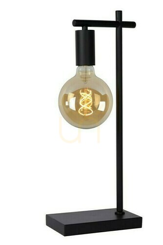 Kontrollera Lucide LEANNE svart metall bordslampa 21521/01/30