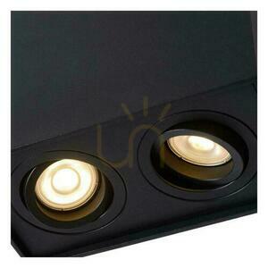 Lucide TUBE 22953/02/30 svart takspotlight, 2 × GU10 small 5