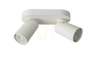 Spotlight Lucide XYRUS vit aluminium LED GU10 2-ljus 23954/11/31 small 1