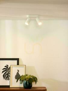 Spotlight Lucide XYRUS vit aluminium LED GU10 2-ljus 23954/11/31 small 2