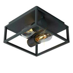 Plafond Lucide CARLYN svart aluminium IP54 2xE14 27100/02/30 small 4