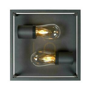 Plafond Lucide CARLYN svart aluminium IP54 2xE14 27100/02/30 small 5