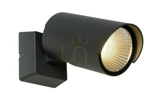 Kontrollera Vägglampa utomhus Lucide MANAL antracit LED IP65 27896/12/29