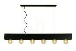 Lucide SURTUS svart industriell pendellampa 6-arm E27 30474/06/30 small 0