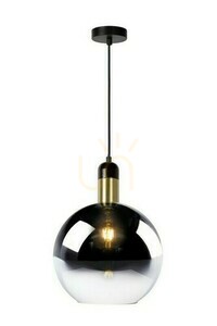 Lucide JULIUS taklampa i glas och metall, guld, E27, 28 cm, 34438/28/65 small 0