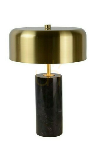 Kontrollera Bordslampa Lucide MIRASOL svart marmor metall 3-ljus 25 cm 34540/03/30