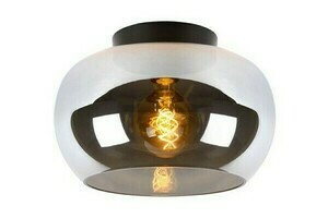 Plafond Lucide JUDI svart glas 30,5 cm E27 45177/30/65 small 0