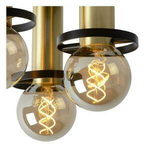 Plafond Lucide ANAKA svart guld stål 3-ljus E27 30 cm 45179/13/30 small 3