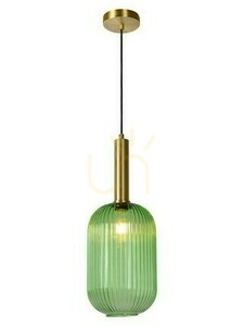 Hänglampa Lucide MALOTO grön glas 20 cm 45386/20/33 small 0