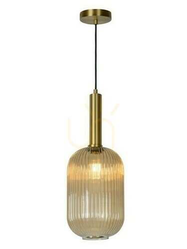 Kontrollera Taklampa Lucide MALOTO guld glas E27 20 cm 45386/20/62