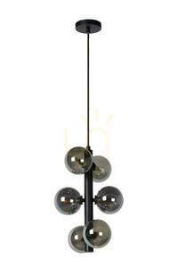 Lucide TYCHO svart pendellampa 6 ljuspunkter G9 25,5 cm 45474/06/30 small 1
