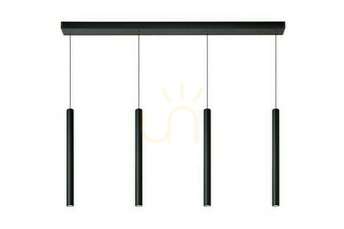 Kontrollera Lucide LORENZ svart LED pendellampa 120 cm 3000K 74403/04/30