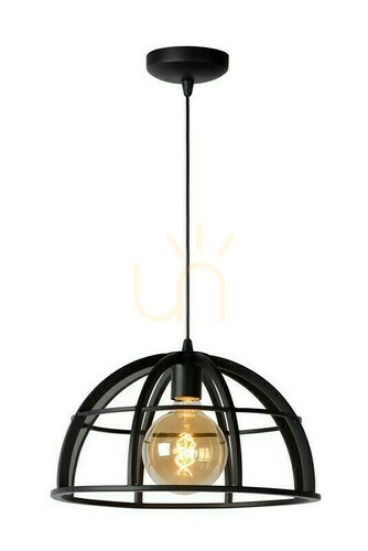 Kontrollera Lucide DIKRA takpendel svart metall E27 40 cm 76464/01/30