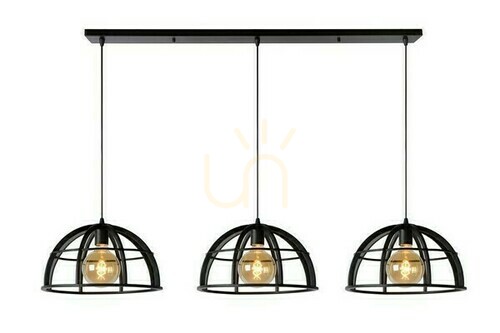 Kontrollera Pendellampa Lucide DIKRA svart metall 3-ljus E27 76464/03/30