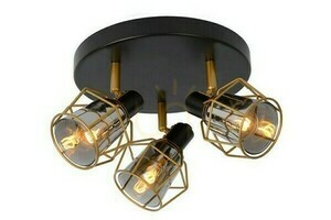 Spotlights Lucide Nila svart metall 3-ljus plafond 36 cm 77977/13/30 small 0