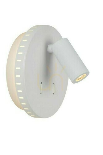Kontrollera Vägglampa Lucide BENTJER vit LED metall 2 ljuspunkter 79201/09/31