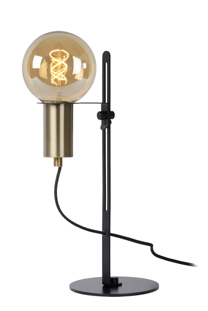 Kontrollera Bordslampa Lucide Malcolm svart stål E27 23 cm 45578/01/30 Bordslampa Lucide Malcolm svart stål E27 23 cm 45578/01/30