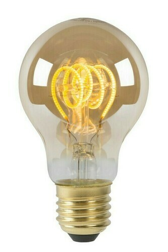 Kontrollera LED-lampa Lucide LED 49042/05/62 Amber E27 5W 2200K 260lm Vintage Glas