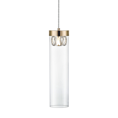 Kontrollera Zuma Line GEM P0389-01D-F7AC pendellampa i roséguld, G9