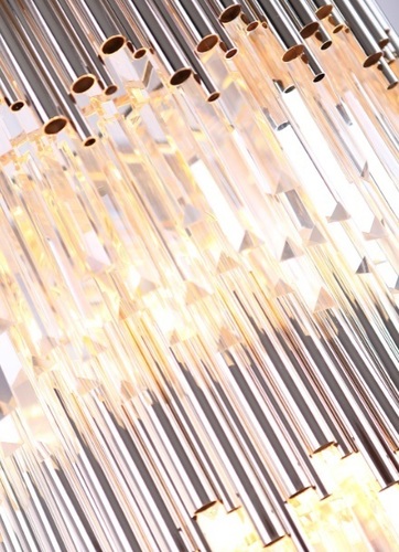 Kontrollera Pendellampa Max Light Vogue P0283 guld 16 ljuskällor metall glas 60 cm