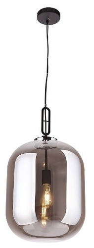 Kontrollera Pendant Light Max Light Honey P0298 Black Smoked Glass 30 cm