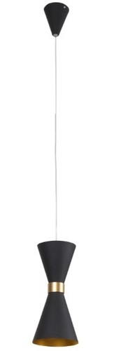 Kontrollera Pendant Light Max Light Cornet P0330 Black Gold LED 12 cm
