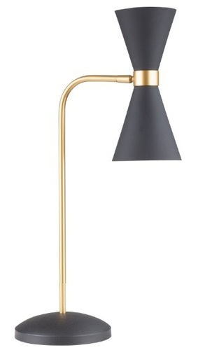 Kontrollera Skrivbordslampa Max Light Cornet T0039 svart/guld 2x5W LED