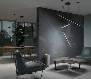 Pendant Light Max Light Trio P0311 Black 3-Light LED 100 cm small 5