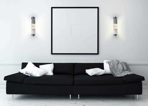 Kontrollera Vägglampa Max Light Florence krom 2-ljus W0241