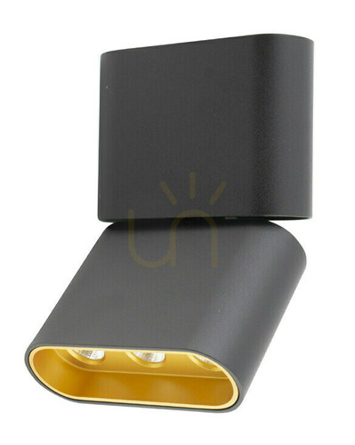 Kontrollera Max Light Marvel C0150 LED-takspot svart/guld 12 W 3000 K