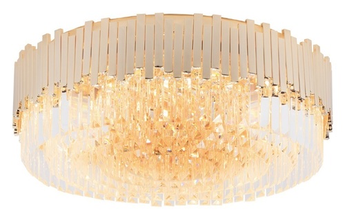 Kontrollera Plafond Max Light Trend C0164 guld kristall 60 cm 15xE14