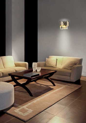Kontrollera Vägglampa Max Light Trend W0251 guld 3-ljus metall glas