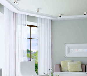 Maxlight TUB C0155 vit LED-taklampa, 7 W, 3000 K, Ø 6 cm small 3
