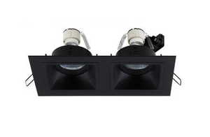 Inbyggd armatur Max Light HIT II H0091 svart 2xGU10 1 Inbyggd armatur Max Light HIT II H0091 svart 2xGU10 small 1