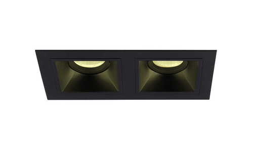 Kontrollera Inbyggd armatur Max Light HIT II H0091 svart 2xGU10