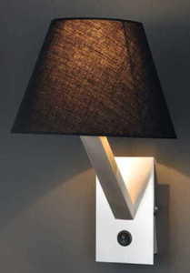 Vägglampa Max Light Orlando svart satin 30 cm 5103W/BLNM small 0