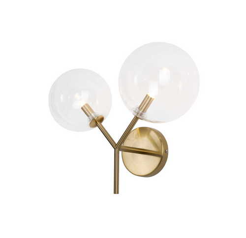 Kontrollera Vägglampa Max Light Lollipop W0254 mässing 2-ljus